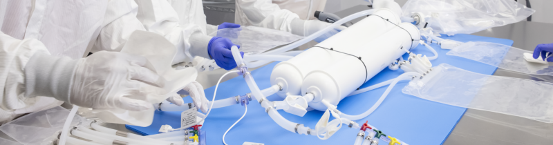 Herstellung von Single-Use-Systemen Single-Use-Systeme werden aus Beuteln, Schläuchen, Filtern und Probenahmesystemen zusammengesetzt