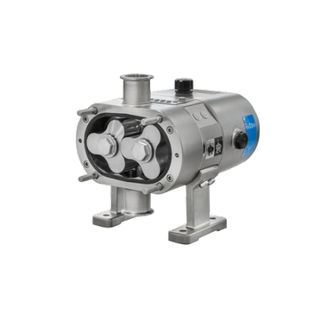 INOXPA ULTILOBE rotary lobe pump with tri-lobe rotors, designed for gentle and efficient product transfer