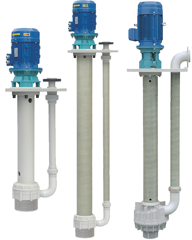 Semi submersible pumps in PP, PVDF flows to 220 m3/hr and heads of 85 m Argal KGK
