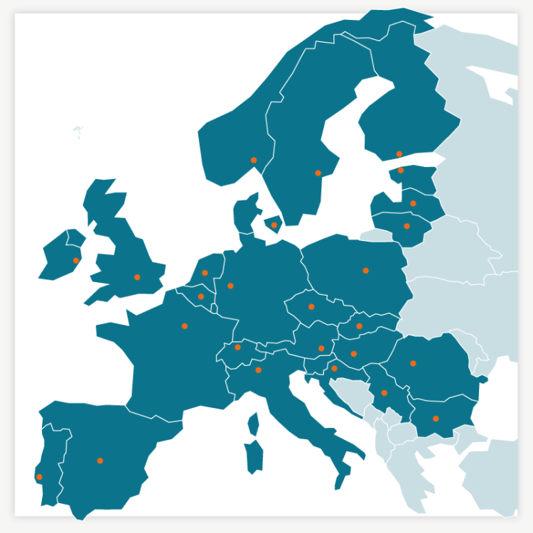 AxFlow Offices in European continent