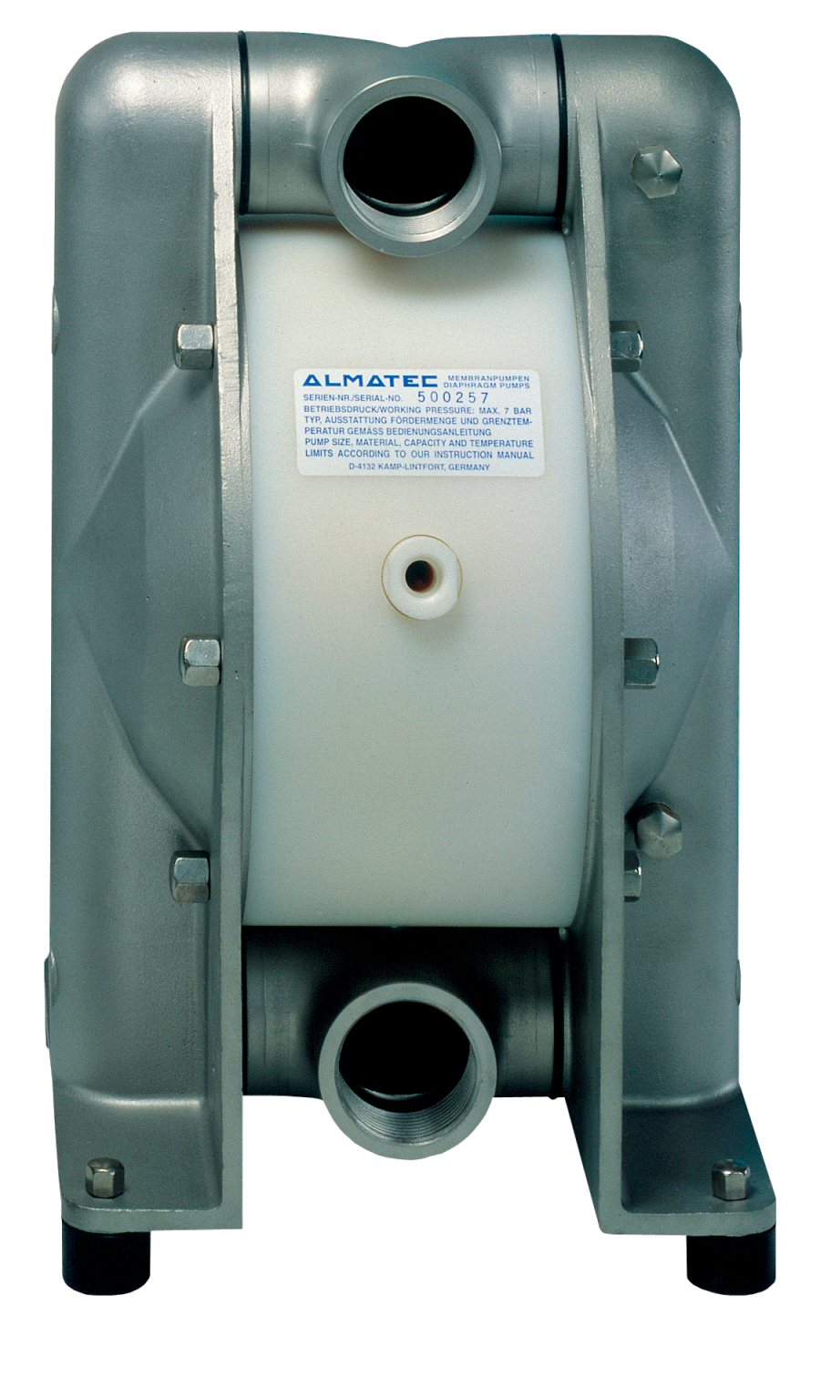 AOD pumps with no dead spaces and high contaiment max flow 25m3/hr max pressure 7 bar Almatec Chemicor Pump