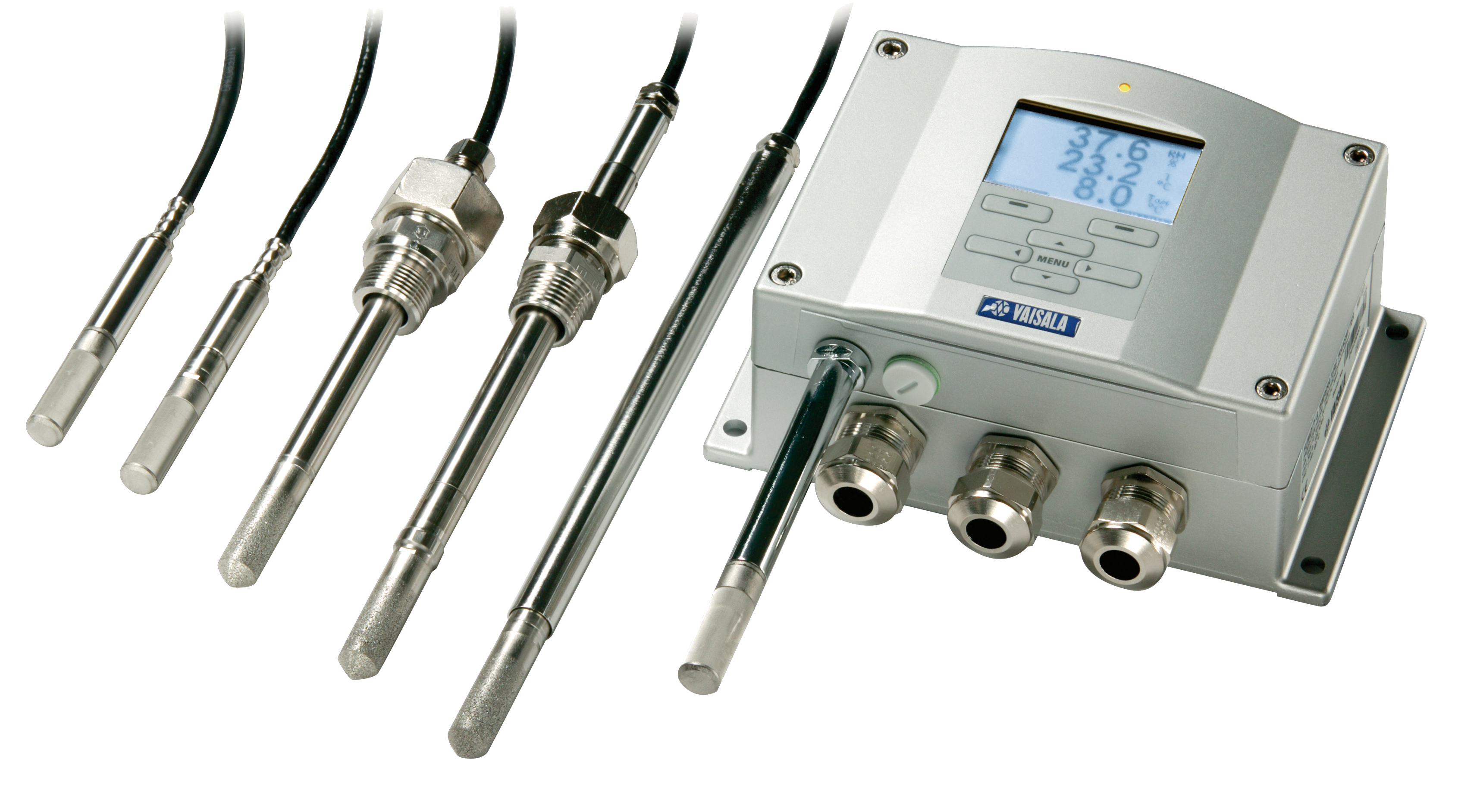Fuktighet og temperaturtransmitter for krevende industrielle applikasjoner Vaisala HMT330 fukt og temperaturtransmitter