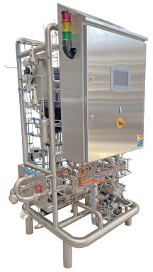 Hygienická procesní jednotka pro viskózní a citlivé produkty Hygienická procesní jednotka pro šetrné čerpání, dávkování a zpracování viskózních a citlivých produktů v potravinářství, farmacii a kosmetice.