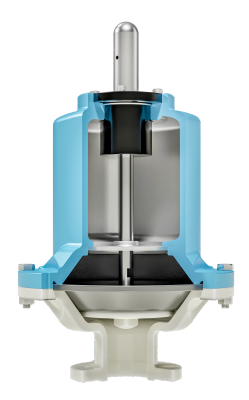 3D-Darstellung eines Pulsationsd&auml;mpfers im Querschnitt.
