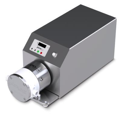 Single-Use-Membranpumpe mit einem Einweg-Pumpenkopf aus Kunststoff