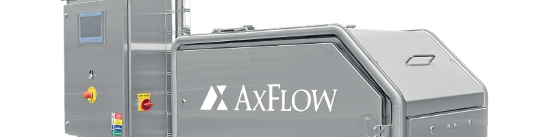 Hygienická skidová jednotka AxFlow Kompaktní hygienická skidová jednotka AxFlow s nerezovou konstrukcí a integrovaným řízením pro hygienické, přesně řízené a snadno čistitelné procesy.
