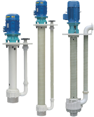 Semi submersible pumps in PP, PVDF flows to 220 m3/hr and heads of 85 m Argal KGK