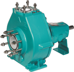 ISO 2858/5199 lined Pumps for corrosive abrasive solid ladened liquids 1000 m3/hr heads of 125 m Wernert NE