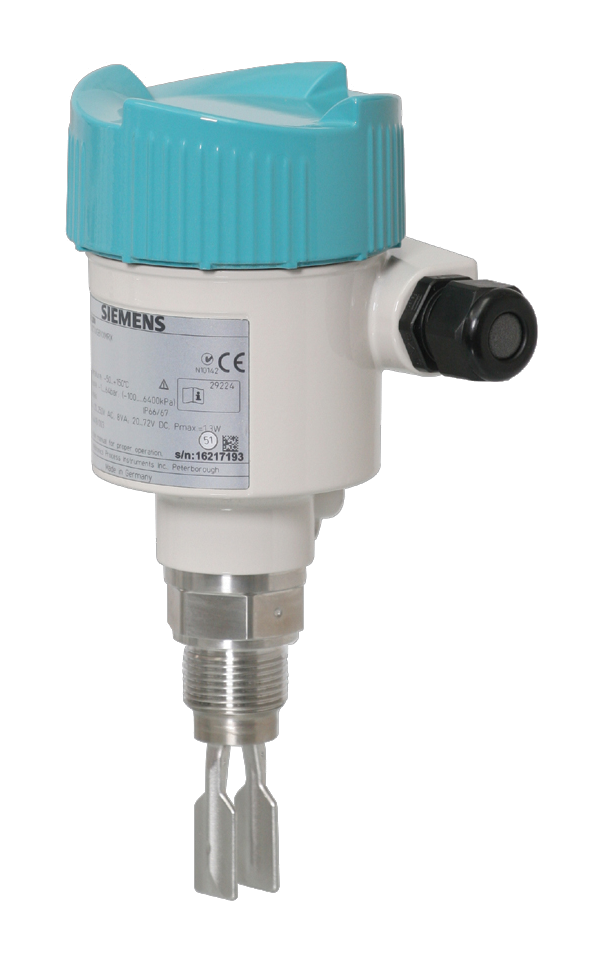 Kompakte vibrerende gaffel nivåbrytere for væsker og slurryer. Siemens SITRANS LVL100/200