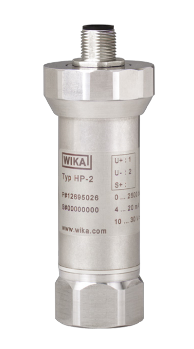 WIKA trykktransmitter for høye trykk. Erstatter HP-1 WIKA type HP-2 for høye trykk