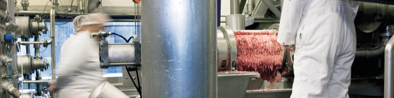 Zpracování a doprava masných směsí Provozní část technologie pro zpracování masa s dopravou mletého masného produktu v hygienickém výrobním prostředí
