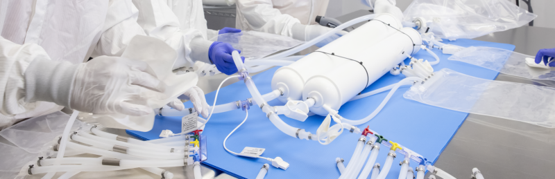 Herstellung eines Single-Use-Systems in einem Klasse 7 Reinraum