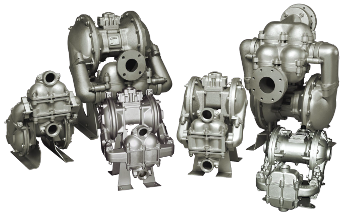 Серията мембранни помпи за тежки приложения със сферичен клапан HDB (Heavy Duty Ball) от Sandpiper са подходящи за ниско- и високо вискозни флуиди, съдържащи малки твърди частици. Помпи за тежки приложения Sandpiper HDB
