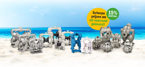 sandpiper hittegolf zomerprijzen membraanpompen sandpiper korting membraanpompen