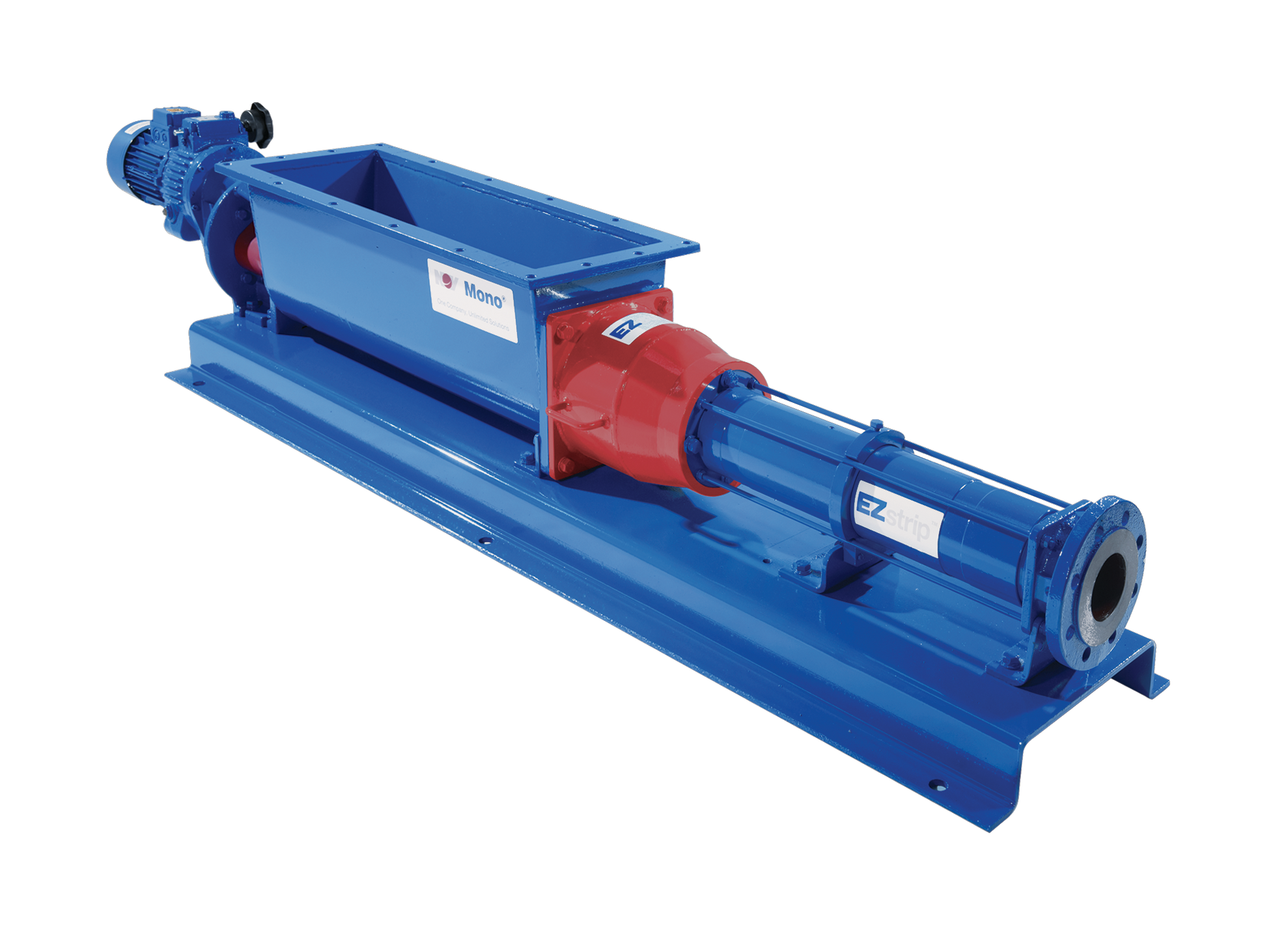Zavojne pumpe Mono EZstrip™ sa velikim usnim otvorom za visoko viskozne fluide Mono EZstrip zavojne pumpe