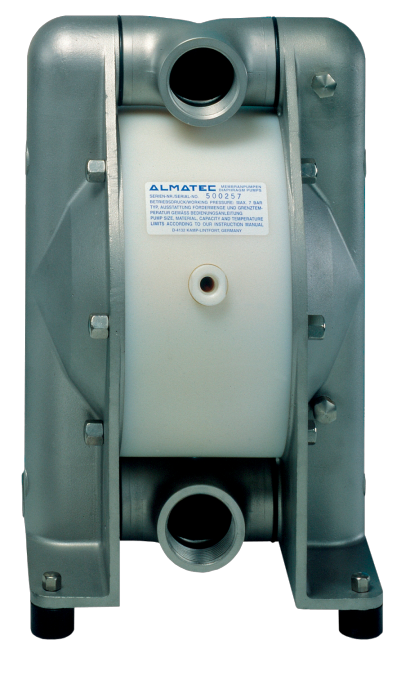 AOD pumps with no dead spaces and high contaiment max flow 25m3/hr max pressure 7 bar Almatec Chemicor Pump