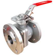 MODU 90D – 2-delige kogelklep met flens, geschikt voor directe montage