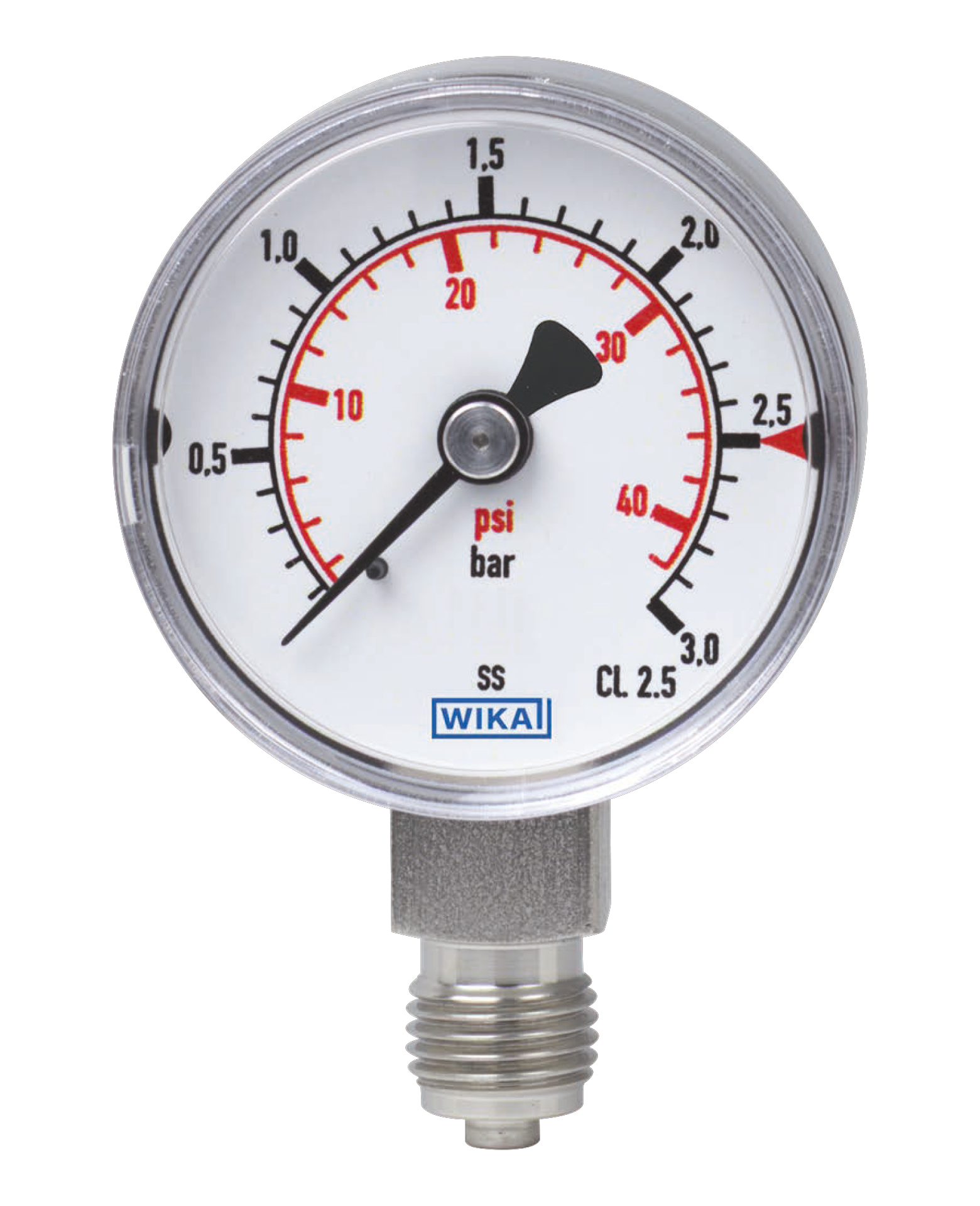 Manometer tilpasset prosessindustrien WIKA manometer type 131.11