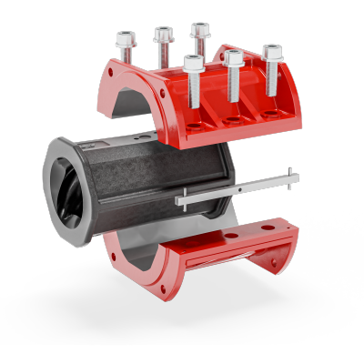 Das schwarze Stator-Elastomer ist nicht mehr in ein metallisches Au&szlig;engeh&auml;use vulkanisiert, sondern kann nun flexibel entnommen und ausgetauscht werden.