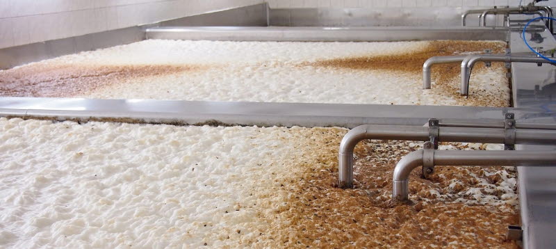Fermentierte Hefe Fermentierte Hefe in Brauerei