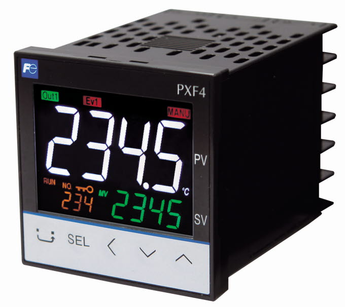 PXF digital universal/temperatur regulator. Rask - Kompakt - Brukervennlig
regulator for mange applikasjoner, 48x48 mm Fuji Electric PXF4