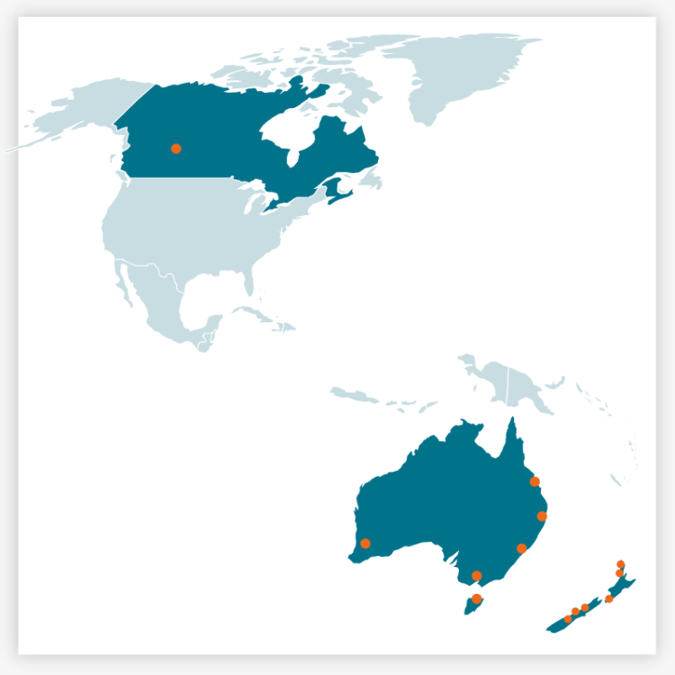 AxFlow Offices in North America And Oceanian continent