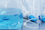Single-Use 3D-Beutel-Assembly mit Schlauchanschluss