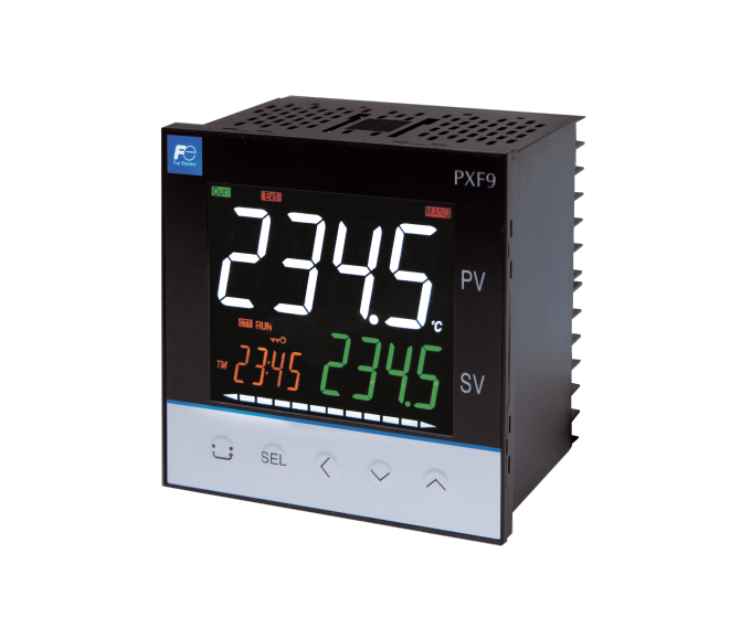 PXF digital universal/temperatur regulator. Rask - Kompakt - Brukervennlig
regulator for mange applikasjoner, 96x96 mm Fuji Electric PXF9