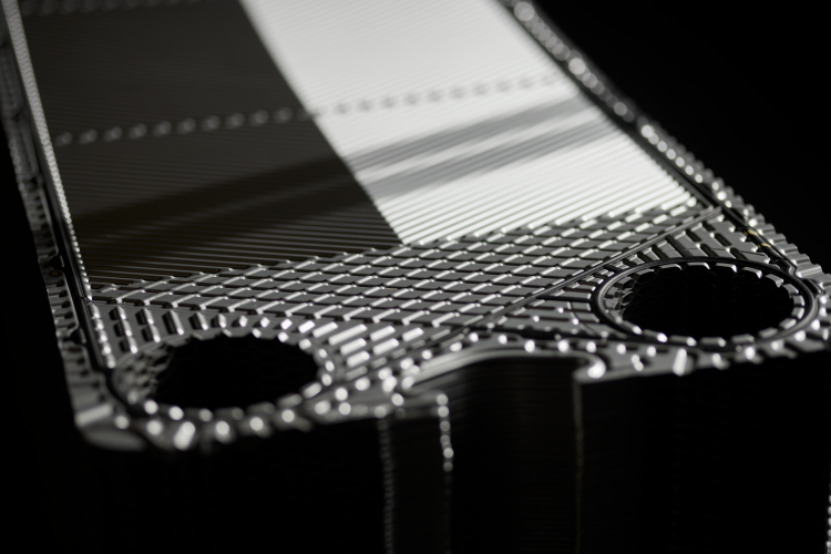 Heat exchanger plates detail